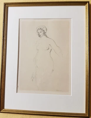 Auguste Renoir, Original Lithographie, Baigneuse nue Nackte, im Druck signiert - Bild 1 von 4
