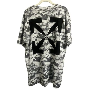 Rare Off-White Mens TShirt Sz L Vintage Virgil Abloh Designed X Logo Geometric  - Picture 1 of 11