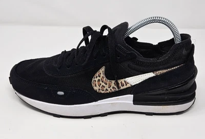 Nike Waffle One Negro Multicolor Estampado Leopardo DJ9776-001 Para Mujer Talla 8 Foto 1 de 4