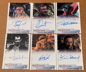 X-Files Seasons 10 & 11 Complete 6 Card Archive Box Exclusive Autograph Set - Picture 1 of 2