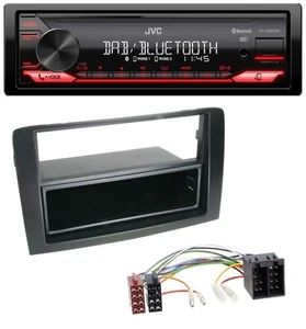 JVC Bluetooth USB DAB MP3 Autoradio für Fiat Idea (350 03-11) schwarz - Bild 1 von 7