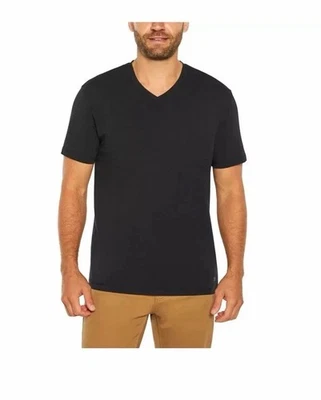 Banana Republic Men's 3-Pack Essential V-Neck T-Shirts, Black, Size Large - Image 1 of 4