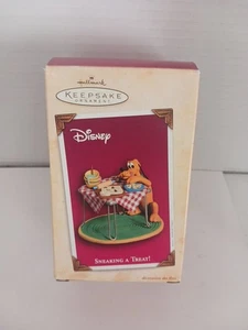 Hallmark Keepsake "Pluto Sneaking a Treat" Christmas Ornament Disney 2004 - Picture 1 of 6