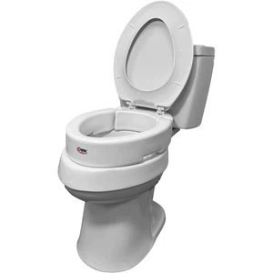 Round Hinged Raised Toilet Seat, Adds 3.5 Inches, 300lb Capacity, No Hardware - Picture 1 of 9