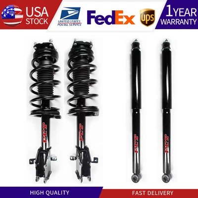 Juego de 4 piezas puntales delanteros completos y amortiguadores traseros para Ford Edge Lincoln MKX FCS_SU Foto 1 de 4