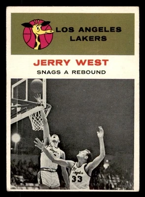 Baloncesto Fleer 1961 #66 Jerry West (en acción) en muy buen estado/excelente *e1 Foto 1 de 2