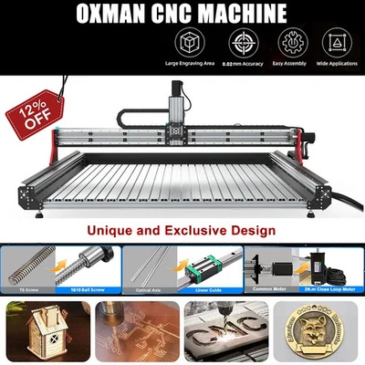 OXMAN CNC Engraver Router Machine-1610 Ball Screw for Wood Acrylic MDF Cutting  - Image 1 of 4