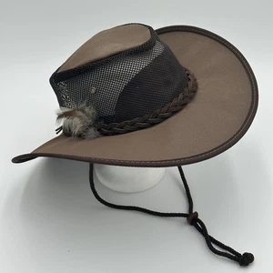 Barmah Hats Cappello Cooler in Tela a Tesa Extra Larga - 1087 X- Large Artigianale USA - Foto 1 di 10