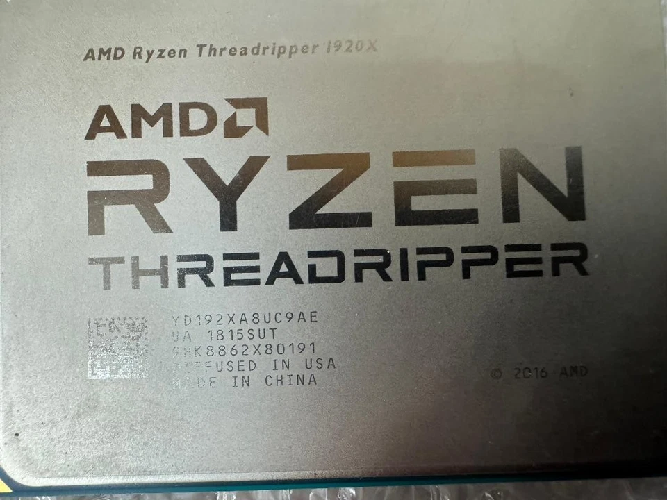 AMD RYZEN THREADRIPPER 1920x - Image 1 of 1