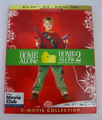 NEW HOME ALONE 1 & 2 BLU RAY/DVD/DIGITAL DISNEY CLUB SET CULKIN - CHRISTMAS GIFT - Image 1 of 4