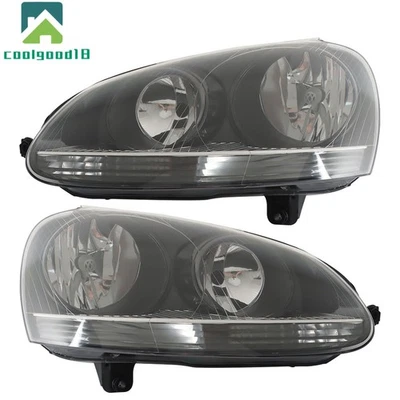 Faros halógenos izquierdo y derecho para Volkswagen Rabbit 2006-2009 y Jetta 2005-2010 Foto 1 de 4
