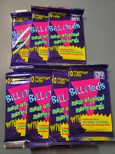 Lote (3) tarjetas de película Bill & Ted de 1991 paquetes sin abrir - Imagen 1 de 1