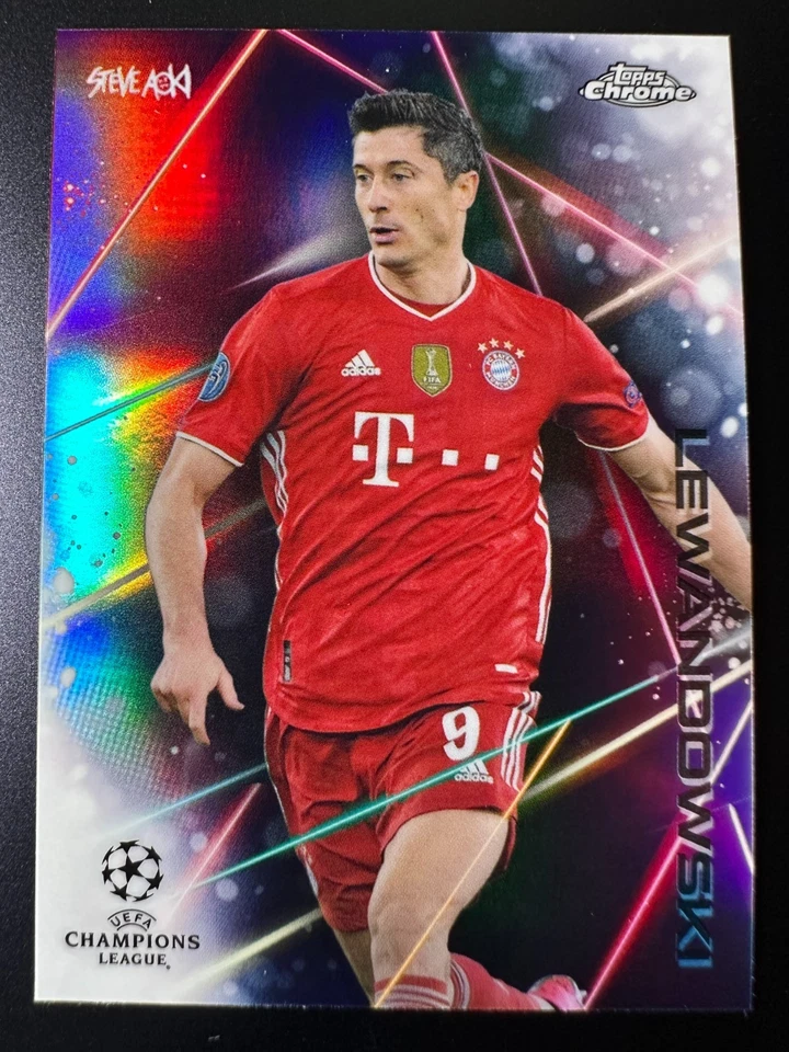 2020-21 Topps Chrome X Steve Aoki UCC Soccer Neao Lazers - Robert Lewandowski - Image 1 of 2