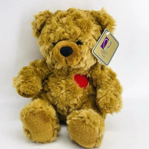 KHOL'S CARES FOR KIDS BROWN SHAG TEDDY BEAR STUFFED ANIMAL PLUSH W/TAG/VALENTINE - Picture 1 of 16