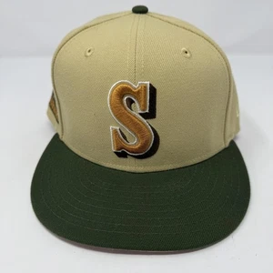 Seattle Mariners Hat Cap Fitted Mens 7 3/8 MLB Baseball Cooperstown New Era - Picture 1 of 6