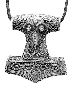 Thorshammer Schonenhammer Thor Hammer Rabe Silber 925 Mjölnir Anhänger Nr. 150 - Bild 1 von 7