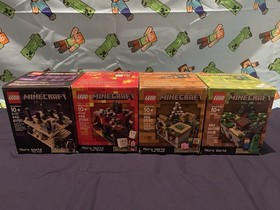 LEGO Minecraft Micro World: 21102, 21105,  21106, 21107 New Sealed Retired Sets
