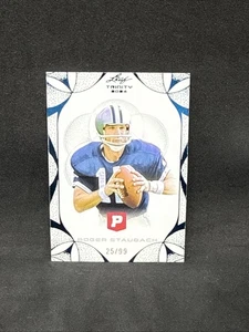 2024 Leaf Trinity Pristine #85 Roger Staubach Blue Foil /99 - Picture 1 of 2