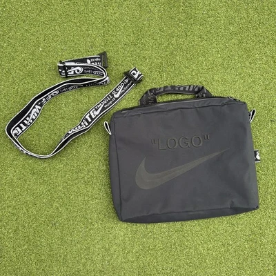 Nike Off White Black "Logo" Shoulder Bag - Image 1 of 4