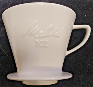 Melitta Porzellan-Kaffeefilter Größe 102 – Weiß - 2 Löcher - Bild 1 von 8