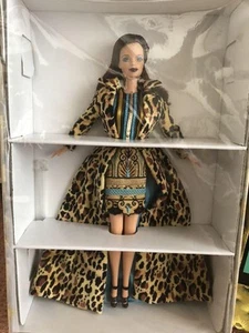 Barbie Vintage Fashion Model Mattel Leopard Print Dress Used Collab - Picture 1 of 5