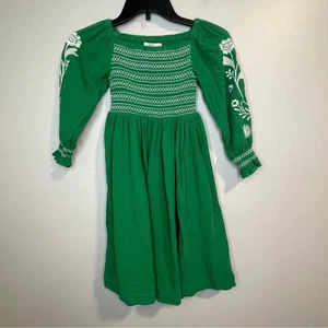 Mini Boden Smocked Bodice Woven Dress 6-7y - Picture 1 of 7