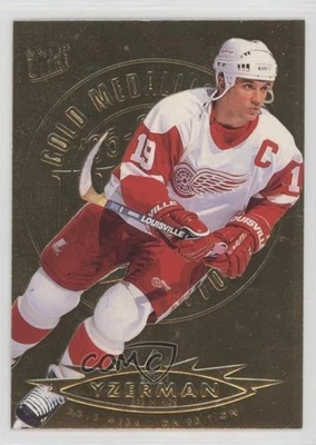 1995-96 Fleer Ultra Gold Medallion Edition Steve Yzerman #51 HOF - Image 1 of 2