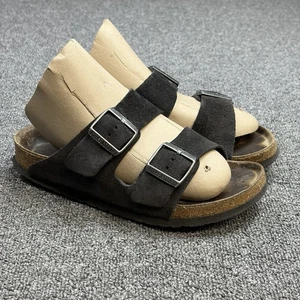 Birkenstock Damen Arizona Weichbettung Schwarz Wildleder Leder Sandalen Größe 6 EU37 - Bild 1 von 8