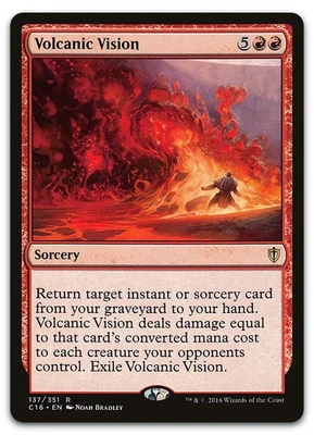Volcanic Vision #137 (LP) Commander 2016 C16 Magic MTG - Image 1 of 2