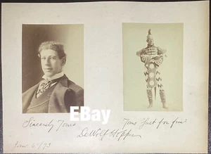 Finest DeWolf Hopper Autograph Display (Casey at the Bat) 1893 - Picture 1 of 1