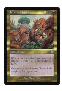 MTG Rare Fervent Charge Apocalypse Magic (98/143) (Mark Tedin) Played English - Picture 1 of 2
