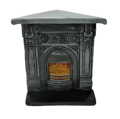 Casa de muñecas esquina victoriana chimenea hierro fundido miniatura 1:12 muebles de resina Foto 1 de 4