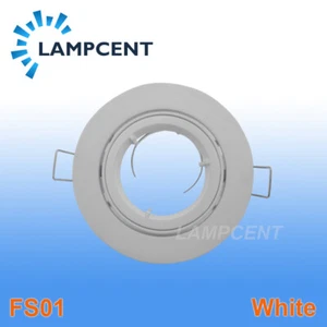 4-50/PCS LED Ceiling Recessed Downlight White Fixture for MR16 GU10 SpotLight - Picture 1 of 7