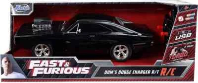 Fast & Furious 1:16 1970 Dodge Charger RT Remote Control Car 2.4 Ghz Black, Toys - Image 1 of 4