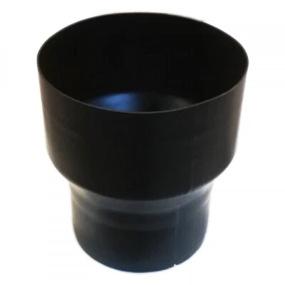 Raccordo aumento maschio femmina colore nero per stufa a legna - Immagine 1 di 4