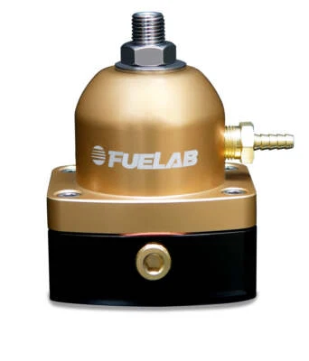 Fuelab 515 EFI Adjustable FPR 25-90 PSI (2) -6AN In (1) -6AN Return - Gold - Image 1 of 4