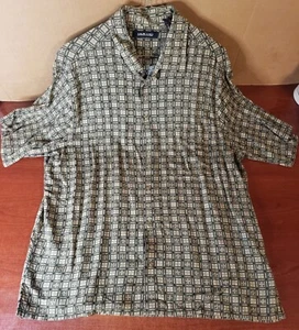 MURANO SHORT SLEEVE MEN SHIRT L OLIVE GREEN - Picture 1 of 5