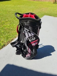 Tommy Armour EVO Golf Bag Stand Lightweight Carry Bag Black Red New W/tags - Picture 1 of 11