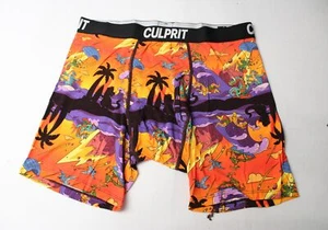 Culprit Men's Moisture-Wicking Ultra-Soft Boxer Briefs DH3 Dinosaur Surf XL NWT - Picture 1 of 6