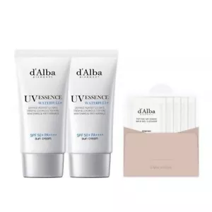 d'Alba Waterful Essence Sun Cream SPF50+PA++++ 50ml 2pcs + Cleanser 15ml - Picture 1 of 1