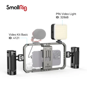 SmallRig Étui Téléphone Portable Universel Cage 4121 + Lumière Vidéo LED 3286B - Photo 1 sur 16