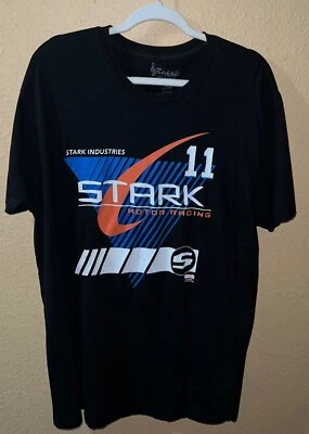Black Men's Stark Industries STARK Motor Racing T-Shirt Size: XL - Pre-Owned — 第 1/4 张图片