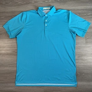 Polo Holderness & Bourne uomo XL sartoriale vestibilità teal elasticizzata performance - Foto 1 di 10
