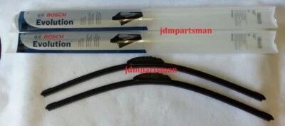 Juego de 2 escobillas limpiaparabrisas delanteras izquierda+derecha BOSCH Evolution OE-Fitment Beam 26" y 18" Foto 1 de 2