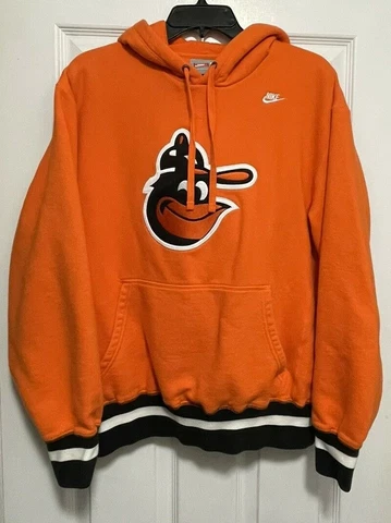 MLB Baltimore Orioles Nike Cooperstown Collection Mashup Logo Club Hoodie Medium Cover