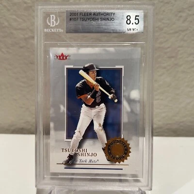 2001 Fleer Authority Rookie RC /2001 Tsuyoshi Shinjo #107 BGS 8.5 - Imagem 1 de 2
