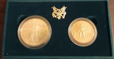 1992-D U.S. Mint Set Proof Columbus Quincentenary 2 Commemorative Coins - Image 1 of 4