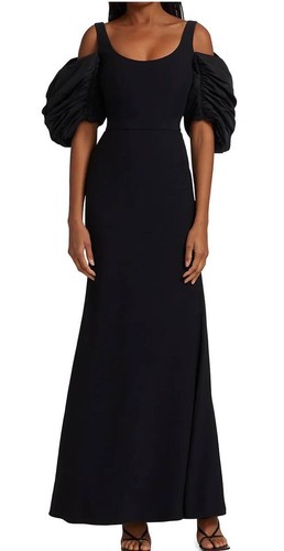 ALEXANDER MCQUEEN ABITO A MANICHE SBUFF DRAPPEGGIATO ALEXANDER MCCHEE taglia IT 44 al dettaglio $3900 corrente