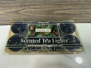 Vintage Rare HTF Yankee Candle Balsam Fir Scented Tea Lights 8-Pack Housewarmer - Picture 1 of 3