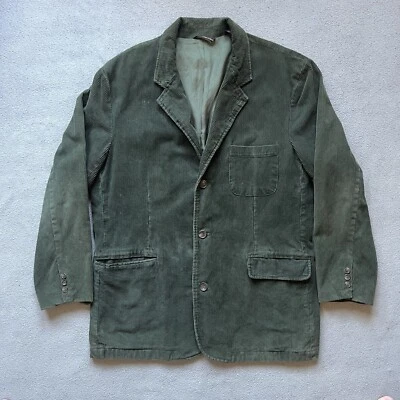 Abercrombie Fitch Blazer Mens Extra Large Green VTG Corduroy Suit Sport Coat - Image 1 of 4